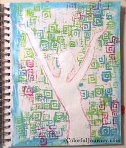 Random Squares Stencil by Jessica Sporn at Stencil Girl 