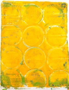 A Colorful Gelli Print Party at aColorfulJourney.com with Carolyn Dube