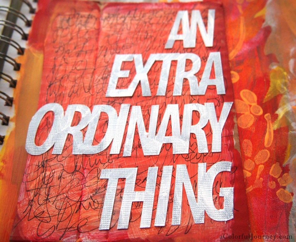 Step by Step art journal page by Carolyn Dube at aColorfulJourney.com
