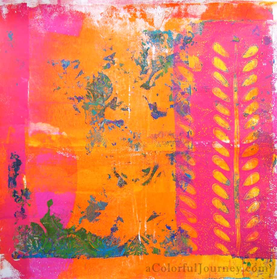 A Colorful Workshop: Gelli Printing with Carolyn Dube