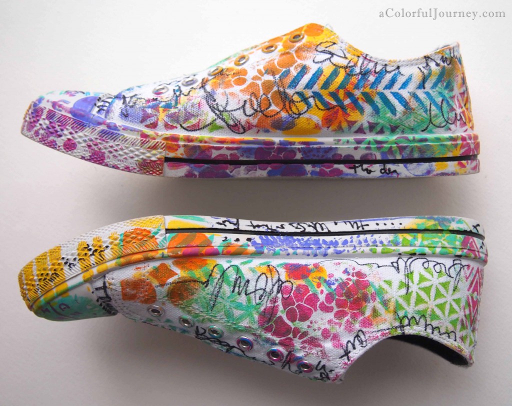 A Colorful Gelli Print Party with Carolyn Dube