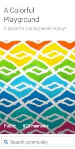 A Google+ community for sharing all forms of art!  