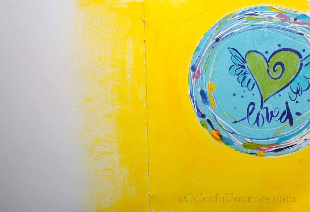 Video using the round Gelli Plate and a stencil from StencilGirl Products by Carolyn Dube