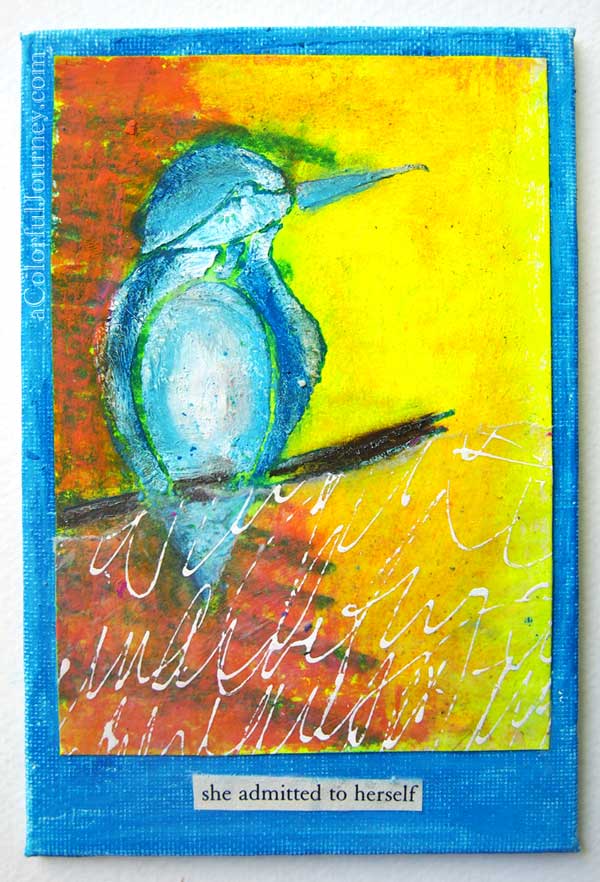 Playing around on an index card by Carolyn Dube