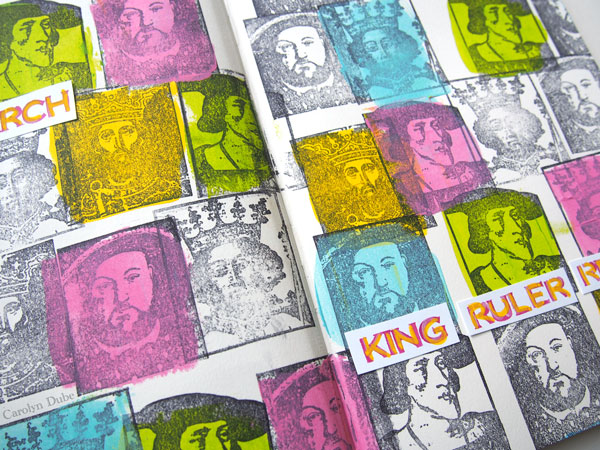 How I got past obstacles when art journaling with Carolyn Dube