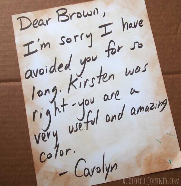 I Think I Can Be Friends with Brown