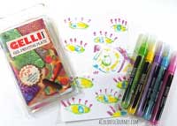 Video using Liquitex Paint Pens for Gelli Printing