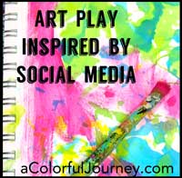 I’m playing and sharing how social media inspired my play! Click on over, enjoy the video and join the fun!