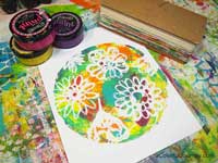 What happens when Carolyn Dube listens to happy 70’s music while art journaling?  Check out the video!