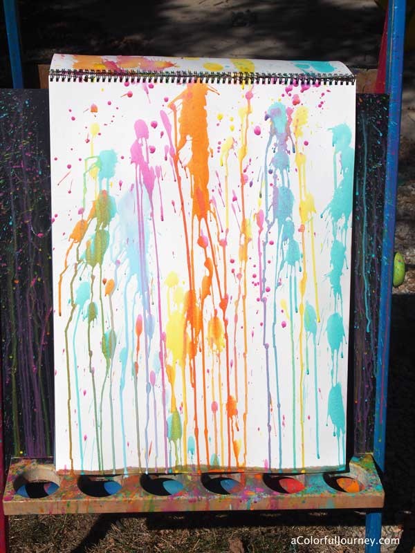 She's got a video showing a fun way to use up every last drop of paint in the tube!