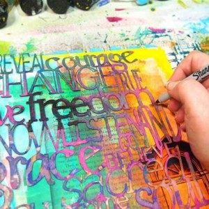 Tracing a stencil