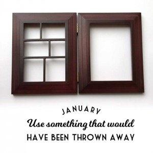 Video sharing how to upcycle an old picture frame mixed media style