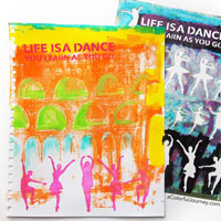 An art journal page inspired by a Gelli Print®