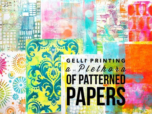 Gelli® printing workshop with Carolyn Dube