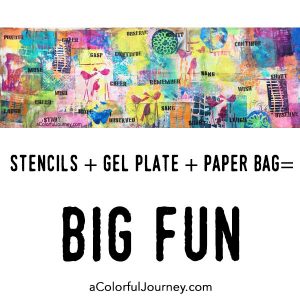 Upcyling a Paperbag and Going Big with a Gel Plate thumbnail