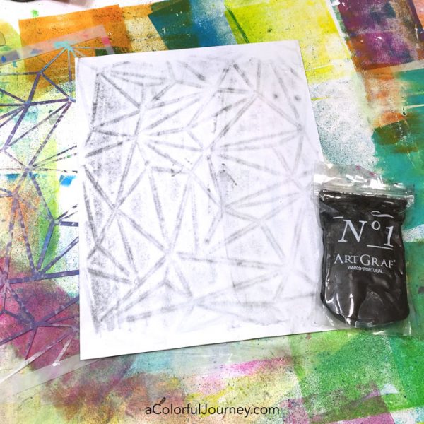 How to Make Your Own Coloring Page with Graphite Putty and a Stencil Tutorial with Carolyn Dube