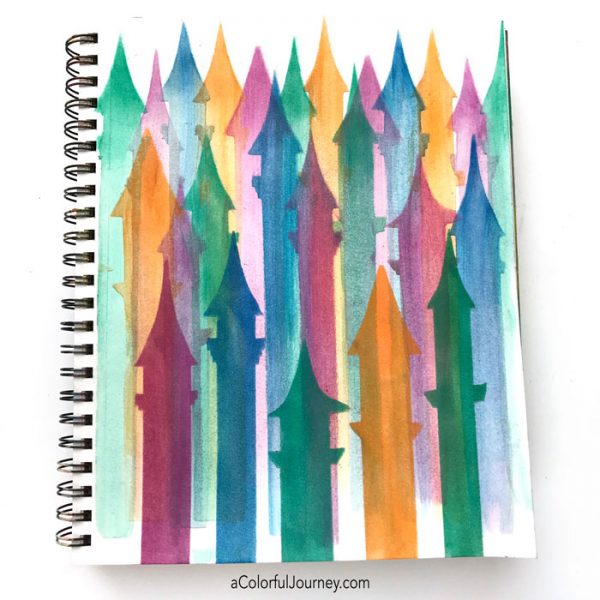 How to use PanPastels and a baby wipe with a stencil