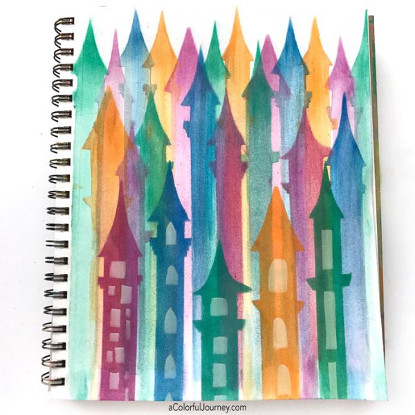 How to use PanPastels and a baby wipe with a stencil