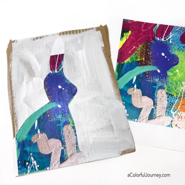 Starting an art journal page with a free Spark of Art-spiration tutorial by Carolyn Dube