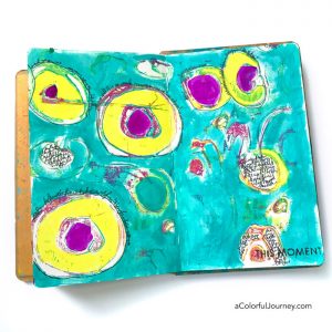 Abstract Art Journal Play that Started with a Gel Print thumbnail
