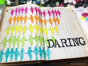 A Daring Art Journal Page in the 150 Year Old Journal thumbnail