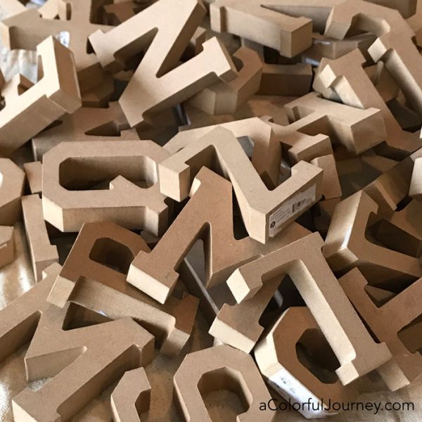 wood letters