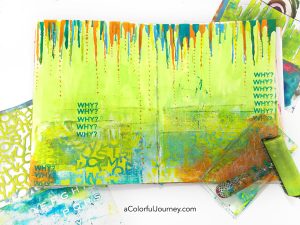 Grungy Stenciling with a Gel Plate thumbnail