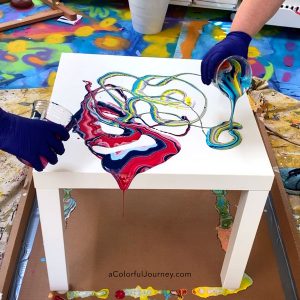Paint Pouring an IKEA Table & Create a Conversation Piece thumbnail