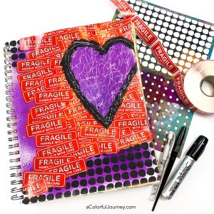 Fragile Art Journaling with Leftover Moving Stickers thumbnail